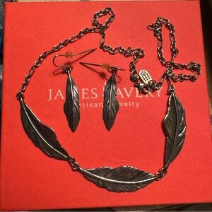 James Avery Retired Feather Set